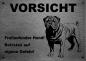 Preview: Edelstahl Warnschild Shar Pei VORSICHT Freilaufender Hund! Betreten auf eigene Gefahr!